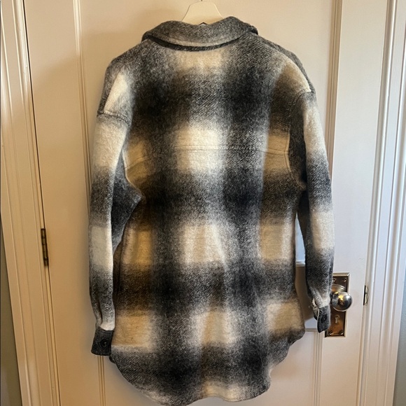 Wilfred Black and Gray Teddy Jacket - Picture 3 of 3